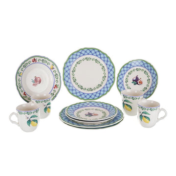 Falkenporzellan - Daily Use Dinner Set 24 Pieces - Blue - Porcelain - 1300069