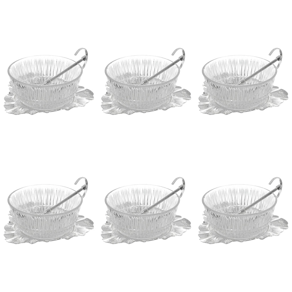 Queen Anne - Leaf Bowl Set With Spoon - 6 Pieces - 17.5 x 14.5 cm - 26000422