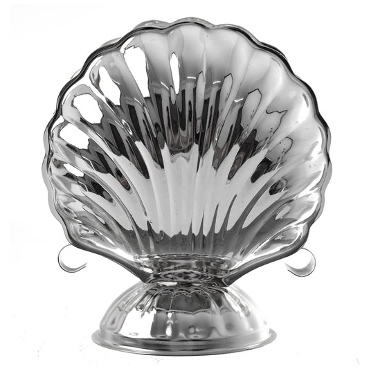 Queen Anne - Shell Napkin Holder - Silver Plated Metal - 26000441