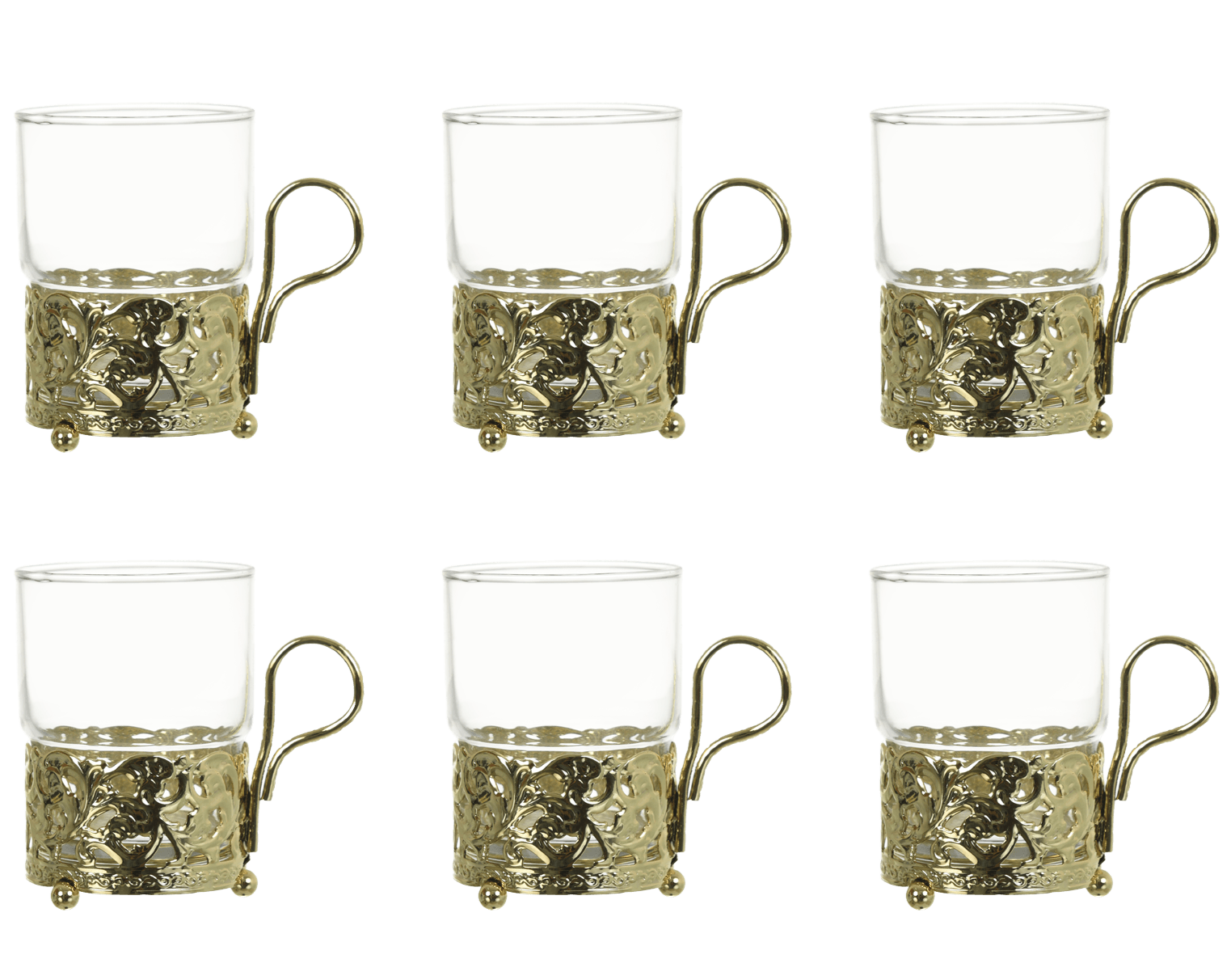 Queen Anne - Gold Plated Tea Set 6 Pieces