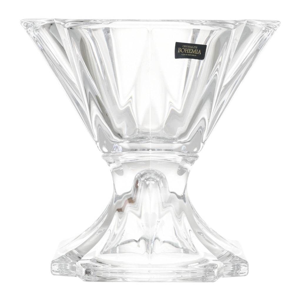 Bohemia Crystal - Squared Shaped Plate with Base - 21.5 cm- 2700010054