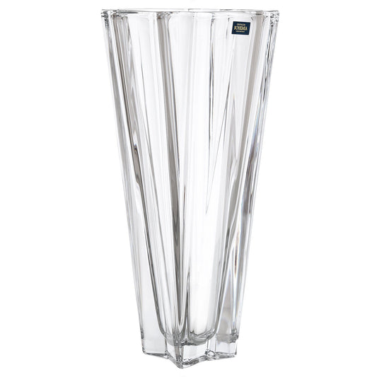 Bohemia Crystal - Wavy Square Crystal Vase - 35cm - 2700010146