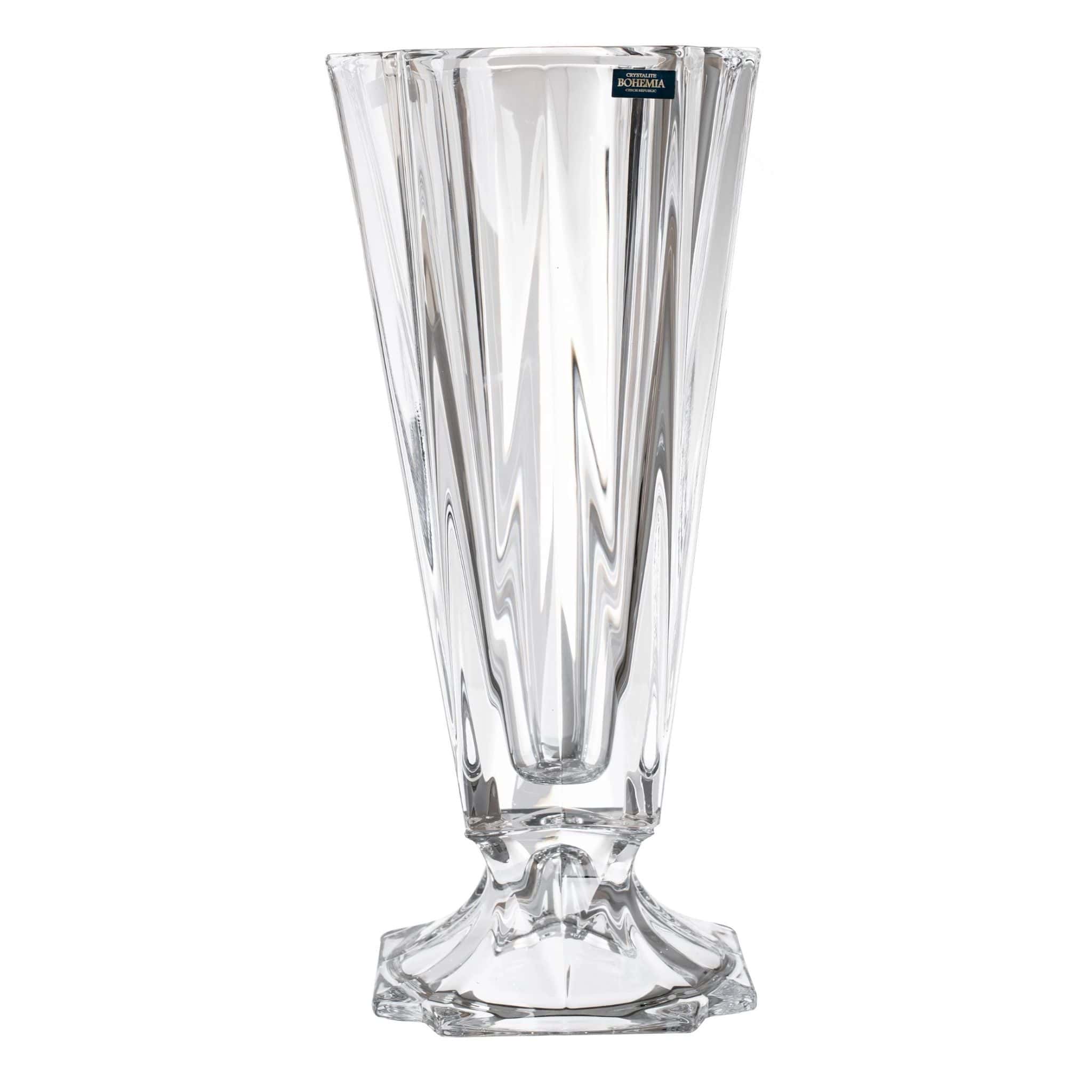 Bohemia Crystal - Crystal Vase with Base - 43.5cm - 2700010147