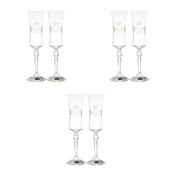 Bohemia Crystal - Goblet Glass Set 6 Pieces - 220ml - 2700010214