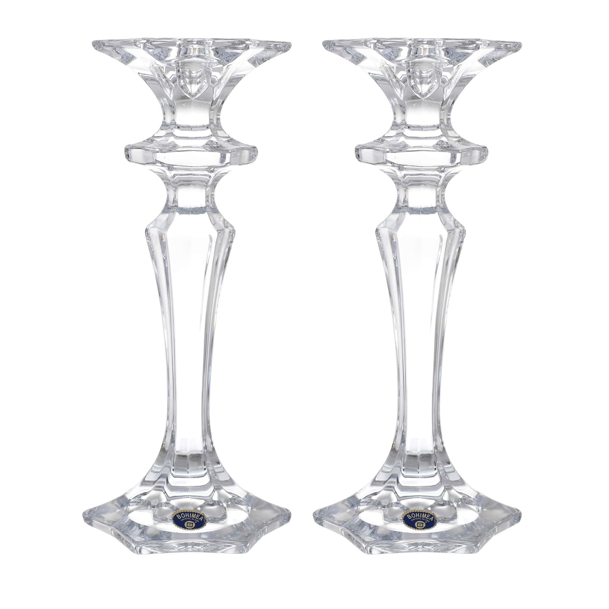 Bohemia Crystal Candle Holder Set 2 Pieces 25.5cm 2700010633