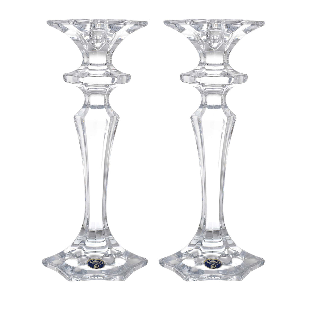 Bohemia Crystal - Candle Holder Set 2 Pieces - 25.5cm - 2700010633