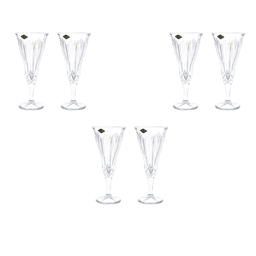 Bohemia Crystal - Goblet Glass Set 6 Pieces - 250ml - 2700010792