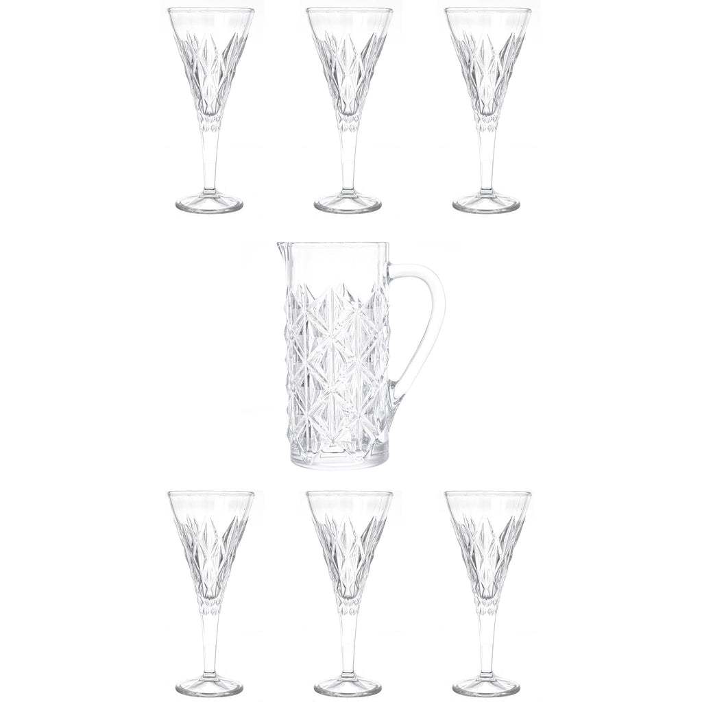 Drink Set 7 Pieces with Carafe - 220ml & 1.1Lit - 2700010815