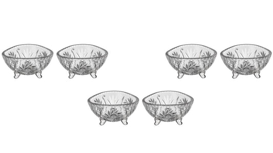 Round Bohemia Crystal Bowl Set 7 Pieces - 270001429