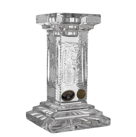 Squared Bohemia Crystal Hand Cut Candle Holder - 270002174
