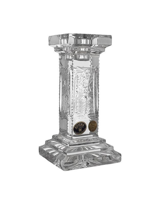 Squared Bohemia Crystal Hand Cut Candle Holder - 270002175