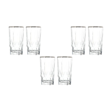 RCR - Highball Glass Set 6 Pieces - Silver - 370ml - 380003108