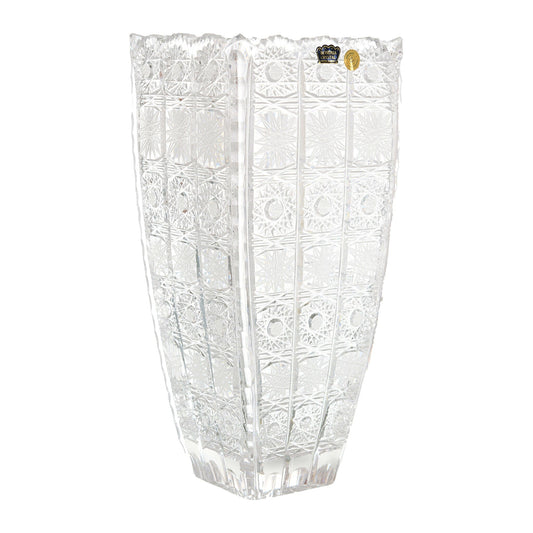 Bohemia Crystal - Square Shape Crystal Vase - 28cm - 270004392