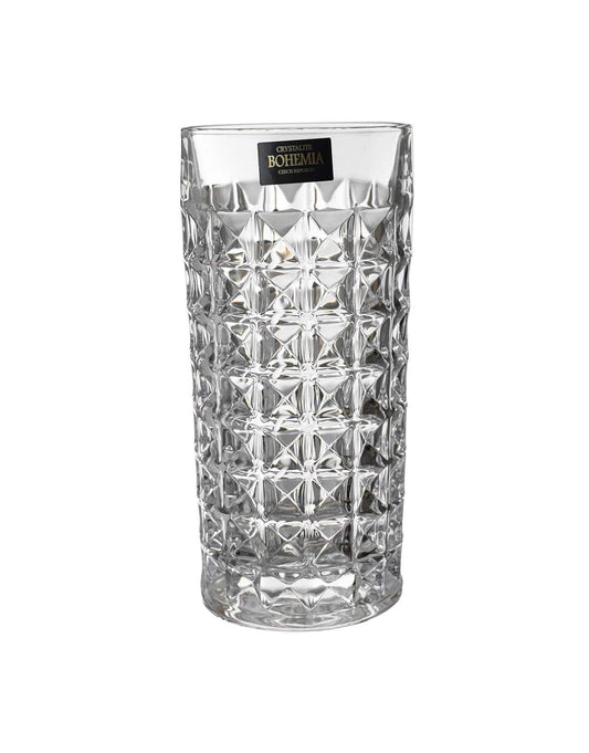 Bohemia Crystal - Diamond Highball Glass Set 6 Pieces - 260 ml - 270006671