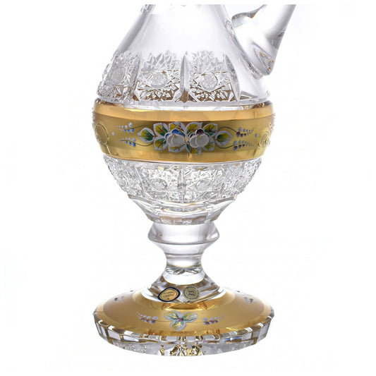 Bohemia Crystal - Crystal Carafe With Base - Gold - 35cm - 270009240