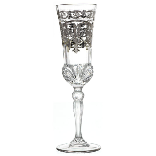 RCR Italy - Flute Glass Set 6 Pieces - Silver - 180ml - 380003035
