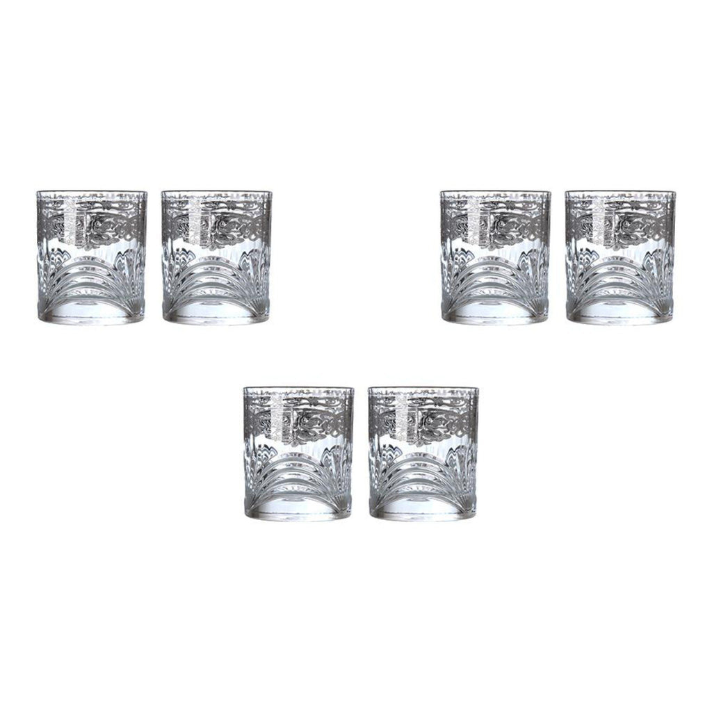 RCR Italy - Tumbler Glass Set 6 Pieces - Silver - 310ml - 380003069