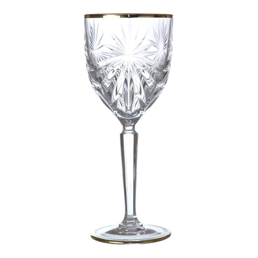 RCR Italy - Oasis Goblet Glass Set 6 Pieces Silver - 290ml - Crystal