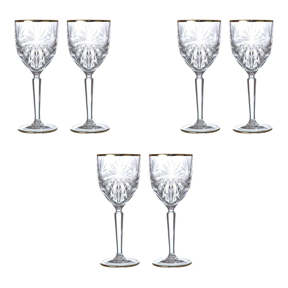 RCR Italy - Goblet Glass Set 6 Pieces Silver - 290ml - 380003112