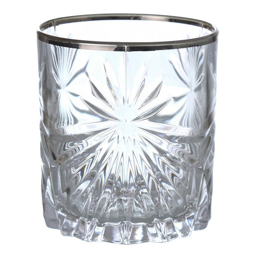 RCR Italy - Oasis Tumbler Glass Set 6 Pieces - Silver - 310ml - Crystal