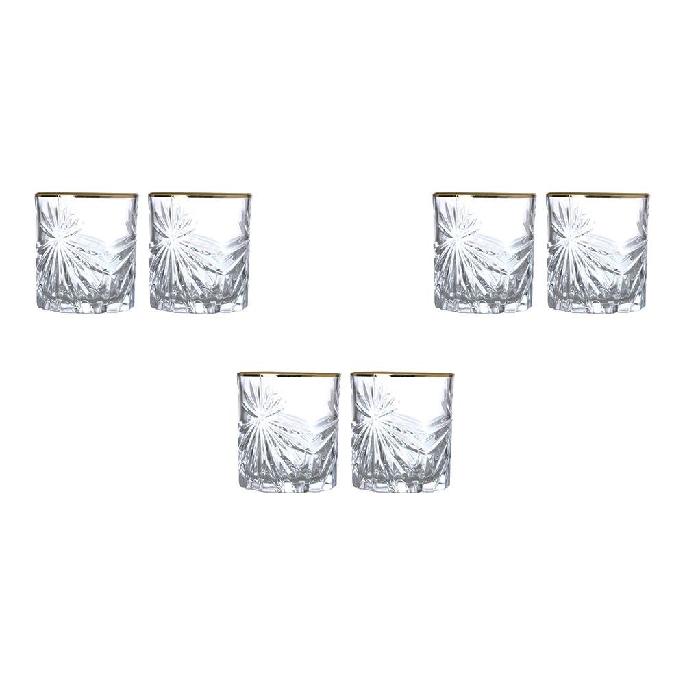 RCR Italy - Tumbler Glass Set 6 Pieces - Gold - 310ml - 380003117