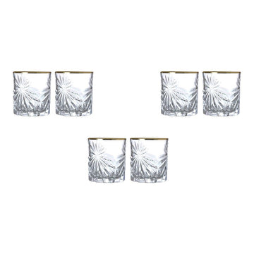 RCR Italy - Tumbler Glass Set 6 Pieces - Gold - 310ml - 380003117