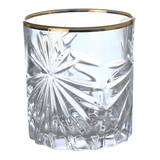 RCR Italy - Oasis Tumbler Glass Set 6 Pieces - Gold - 310ml - Crystal