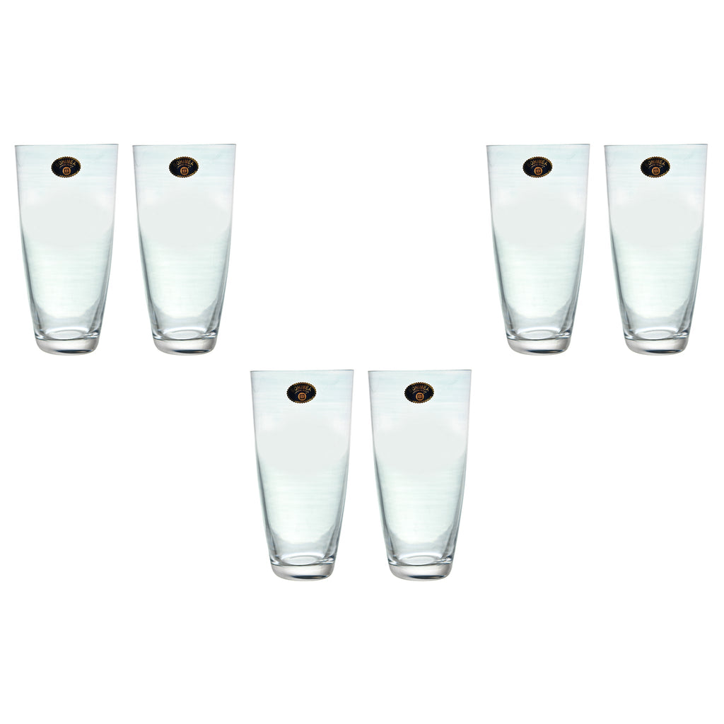 Bohemia Crystal - Highball Glass Set 6 Pieces - Light Blue - 320ml - 3900010060