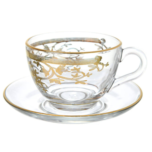 Pasabahce - Tea Set 6 Pieces - Gold - 39000745