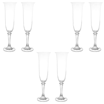 Bohemia Crystal - Flute Glass Set 6 Pieces - 150ml - 39000762