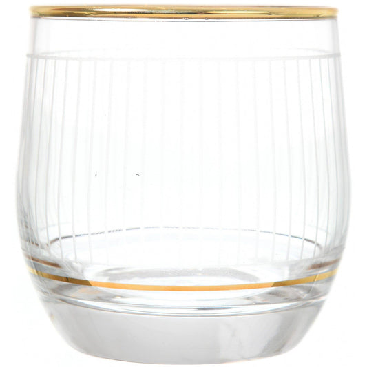 Pasabahce - Highball & Tumbler Glass Set 12 Pieces - Gold - 290ml & 250ml - 39000776