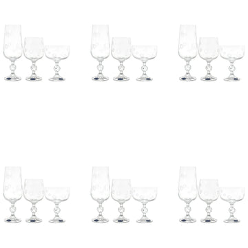 Bohemia Crystal - Mixed Glass Set 18 Pieces - 39000788