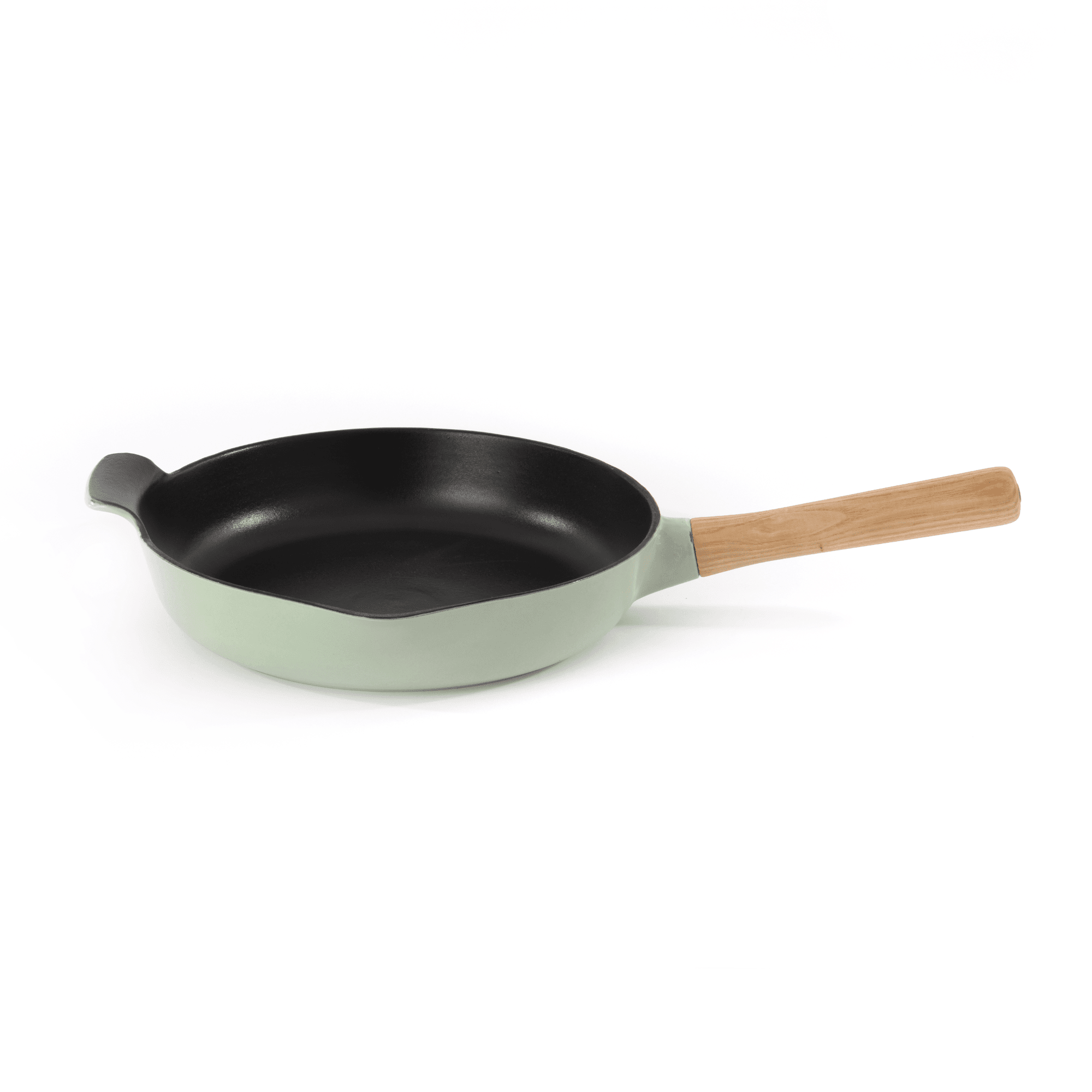 BergHOFF - Ron Green Frying Pan with Wooden Handle 26cm - Cast Iron - 440001529