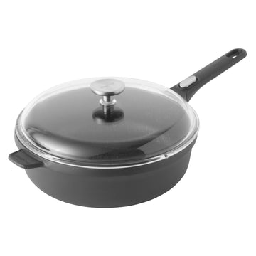 BergHOFF - Covered Sauté Pan with Detachable Handle - Black - Cast Aluminum - 28cm - 440001541