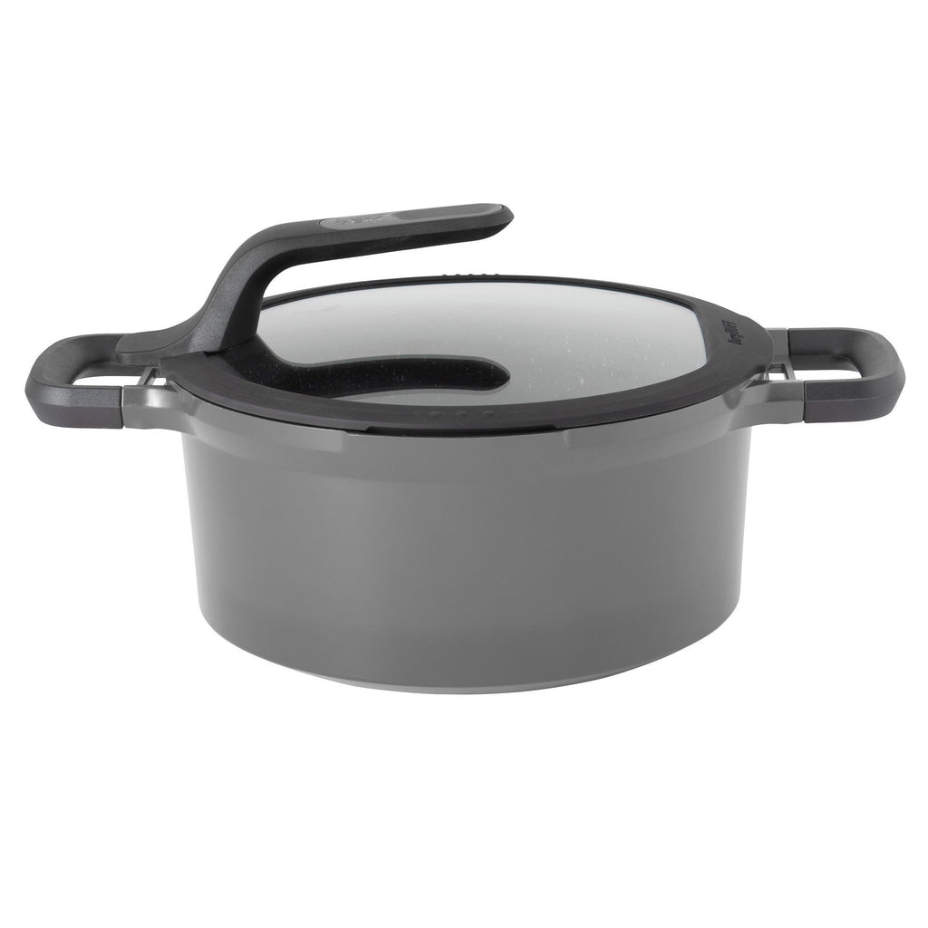 BergHOFF - Gem Grey Stay-Cool Stockpot with Cover 24cm - Cast Aluminum - 440001548