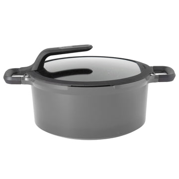 BergHOFF - Gem Grey Stay-Cool Stockpot with Cover 28cm - Cast Aluminum - 440001549