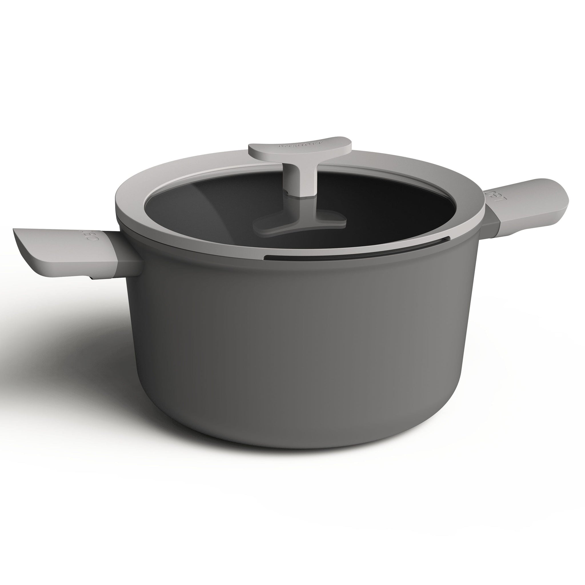 BergHOFF - Leo Grey Stockpot with Cover 24cm - Drawn Aluminum - 440001565