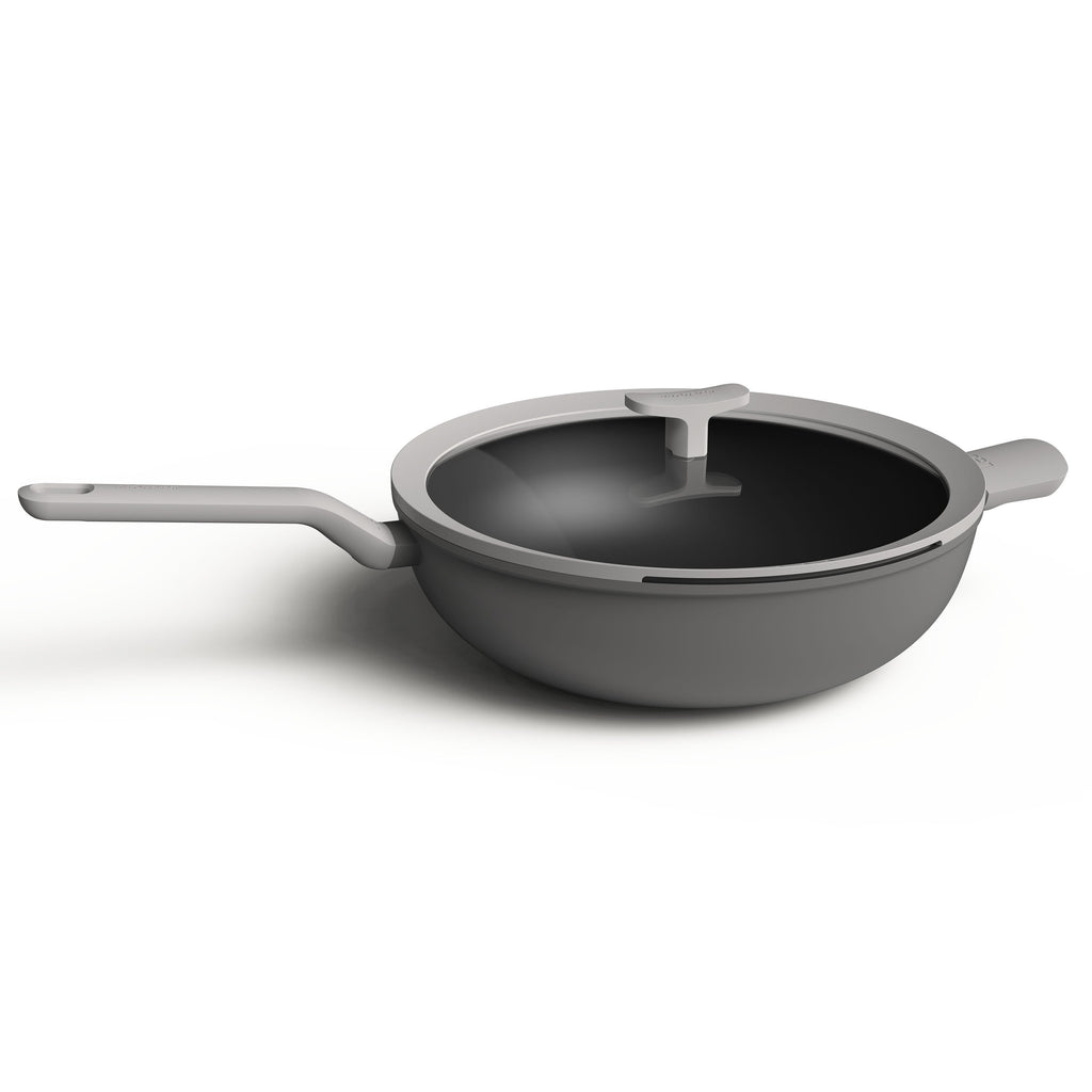 BergHOFF - Leo Grey Covered Wok with Stay-cool Handle 32cm - Drawn Aluminum - 440001567