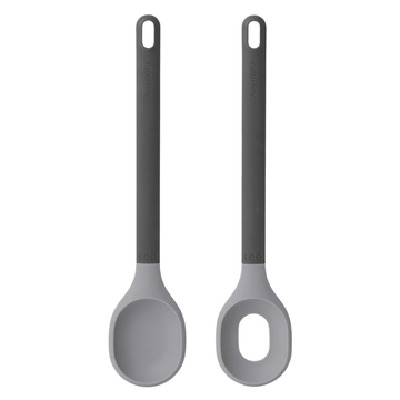 BergHOFF - Leo - Nylon Salad Serving Spoons Set 2 Pieces - Grey - 440001573