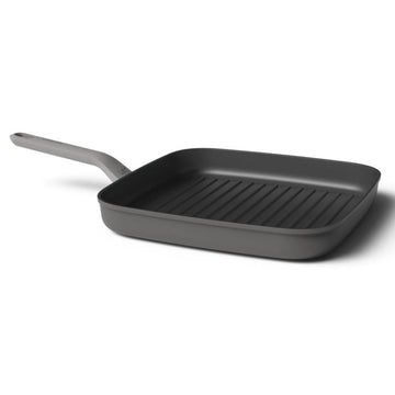 BergHOFF Leo - Square Grill with Stay-Cool Handle - Grey - Drawn Aluminum - 28cm - 440001582