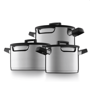 BergHOFF - Cookware Set 6 Pieces with Stay Cool Handles - Stainless Steel - 440001586