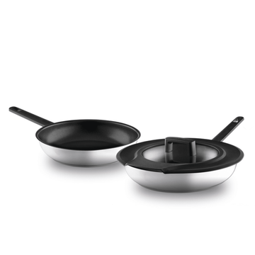 BergHOFF Gem - Frying Pan Set 3 Pieces with Stay-cool Handle - Stainless Steel - 440001594