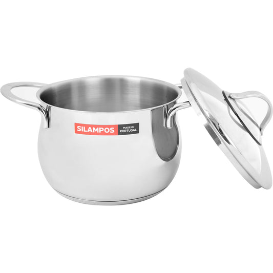 Silampos - Stainless Steel Pot with Cover 16cm - 1.6 Lit - 440001640