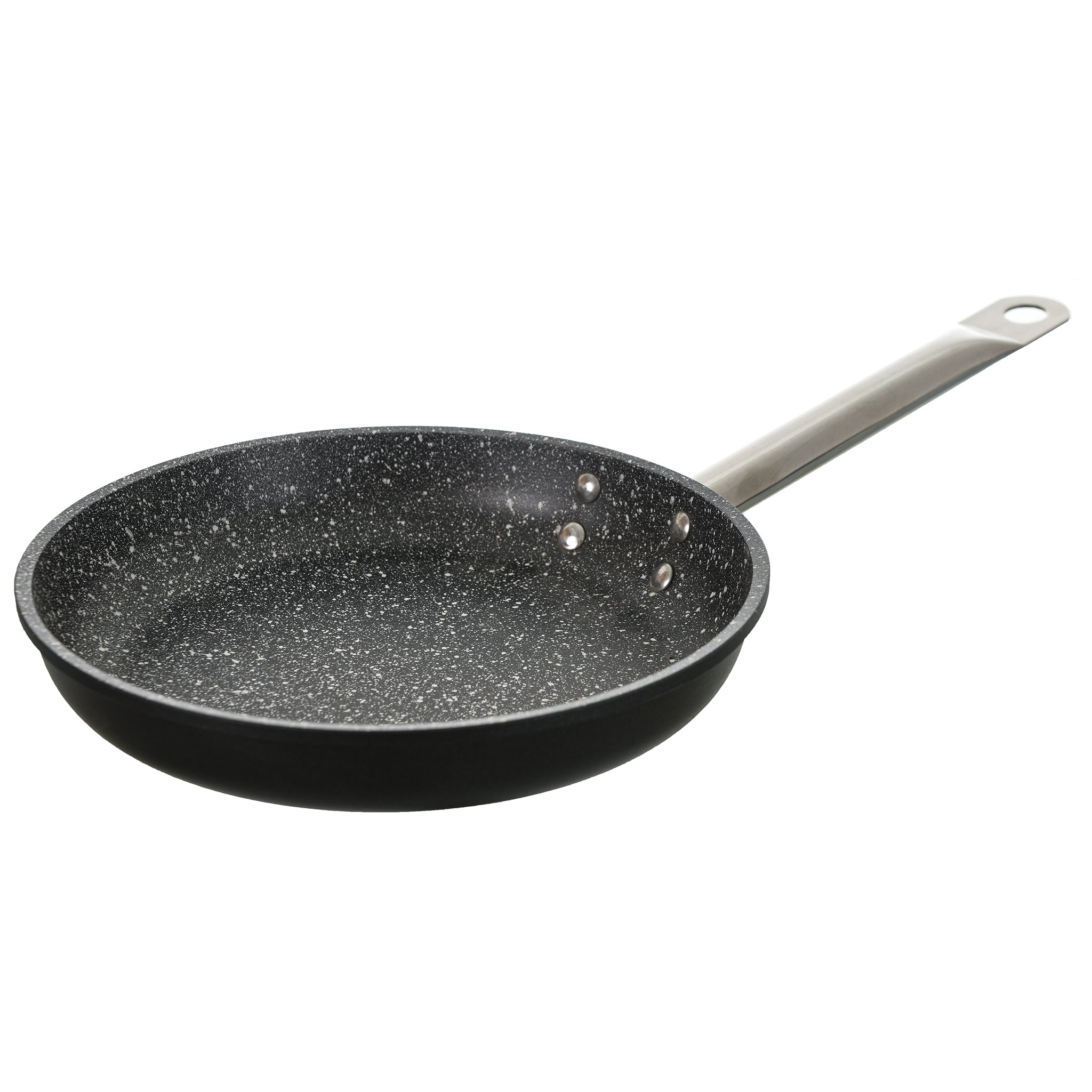 Risoli - Frypan with Stainless Steel Handle - Black - Die Cast Aluminum - 24cm - 44000410