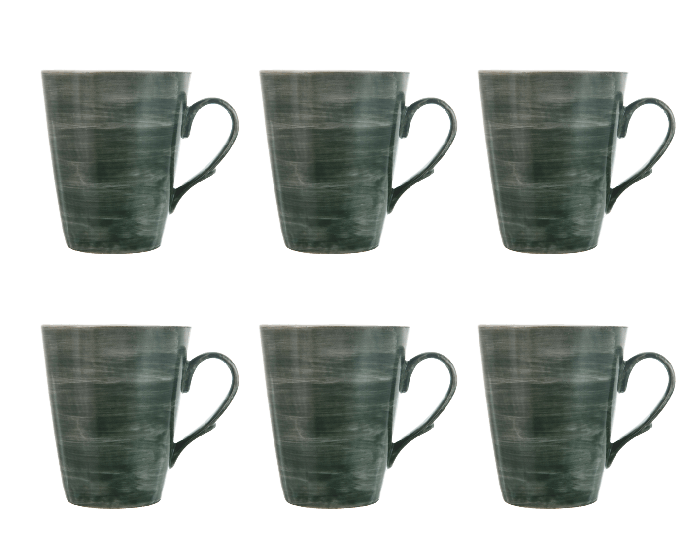 Senzo - Plume - Coffee Mug Set 6 Pieces - Petroleum - 250ml - 520001141x6