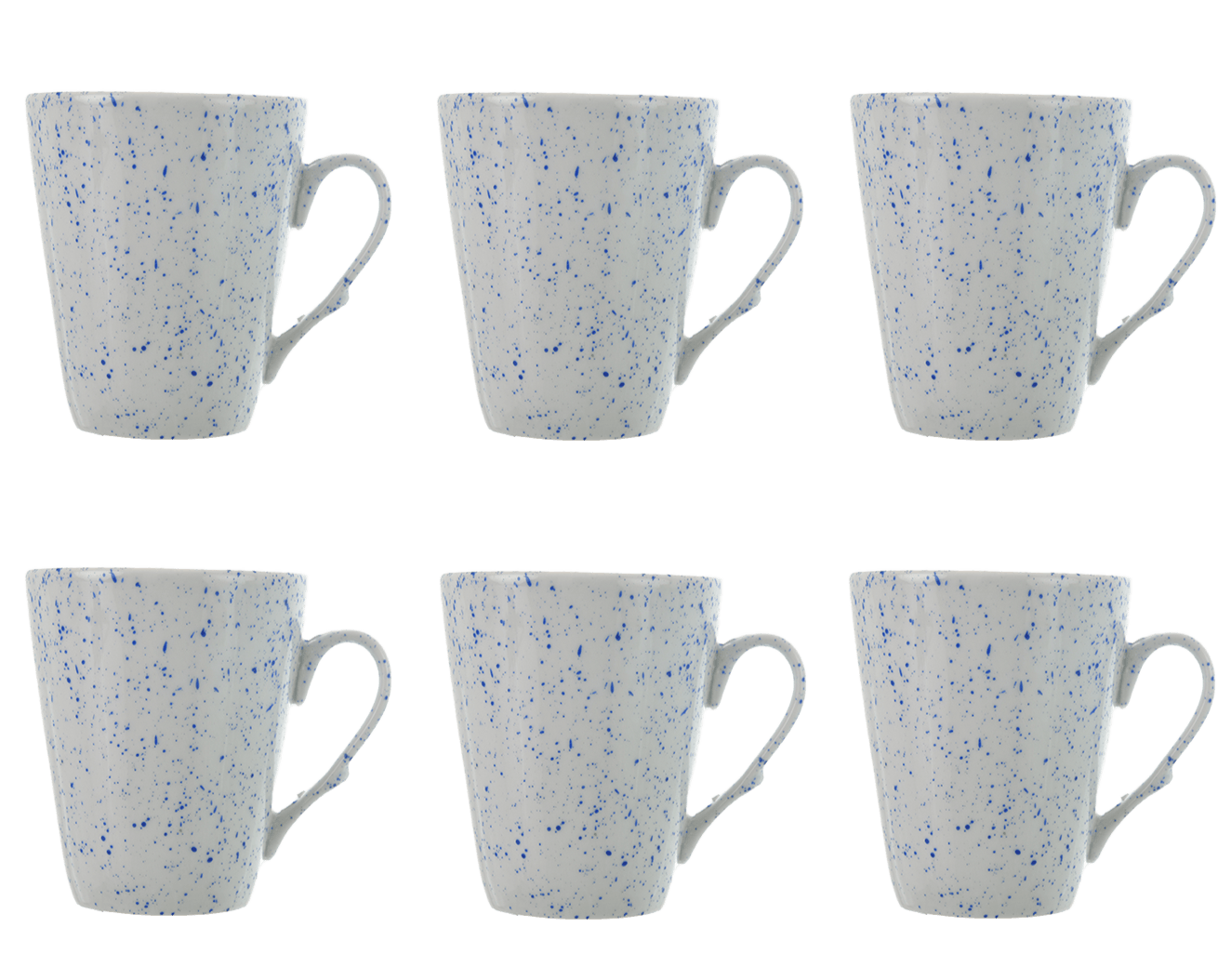 Senzo - منقط - طقم أكواب قهوة 6 قطع - أزرق - 250 مل - 520001155x6