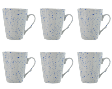 Senzo - Punti - Coffee Mug Set 6 Pieces - Blue - 250ml - 520001155x6
