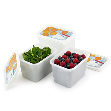 Rotho - Domino Deep Freezer Box - Peaches - Plastic - 1 Lit - 52000265