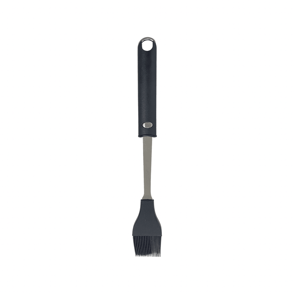 Tessie & Jessie - Silicone Kitchen Brush With Stainless Steel Handle - Black - 25x4cm - 520008069