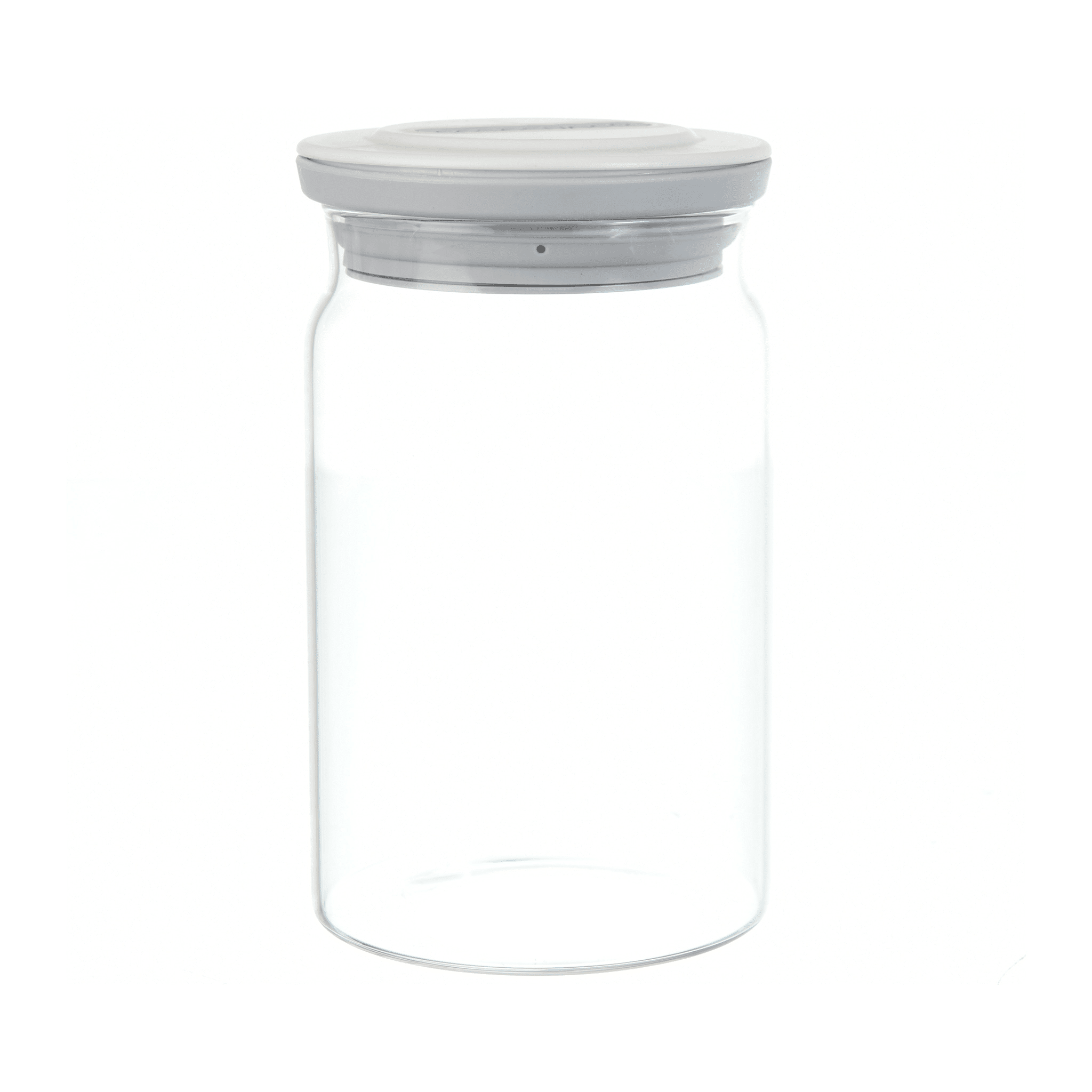 CasaSunco - Glass Jar with Silicone Cover - Grey - 15.5x9.5cm - 520008112
